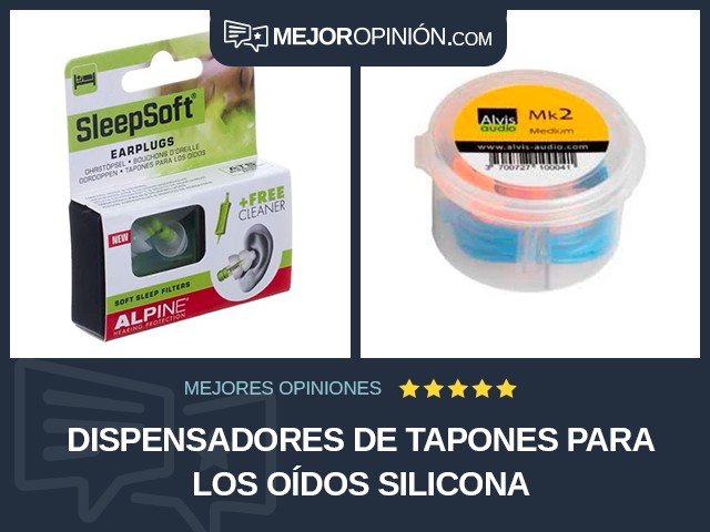 Dispensadores de tapones para los oídos Silicona