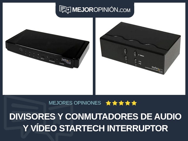 Divisores y conmutadores de audio y vídeo StarTech Interruptor