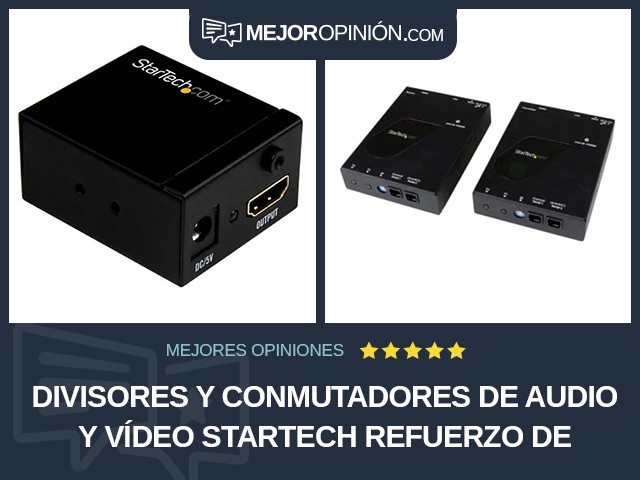 Divisores y conmutadores de audio y vídeo StarTech Refuerzo de señal