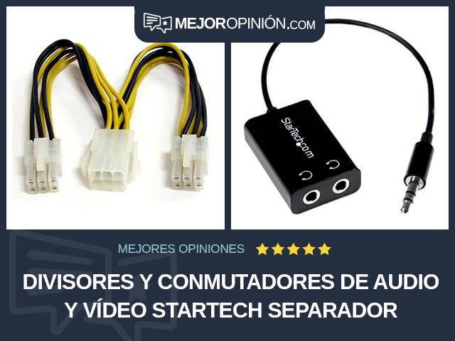 Divisores y conmutadores de audio y vídeo StarTech Separador