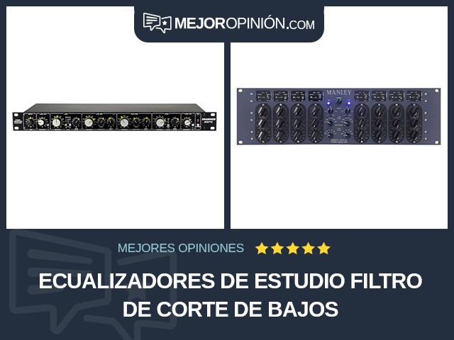 Ecualizadores De estudio Filtro de corte de bajos