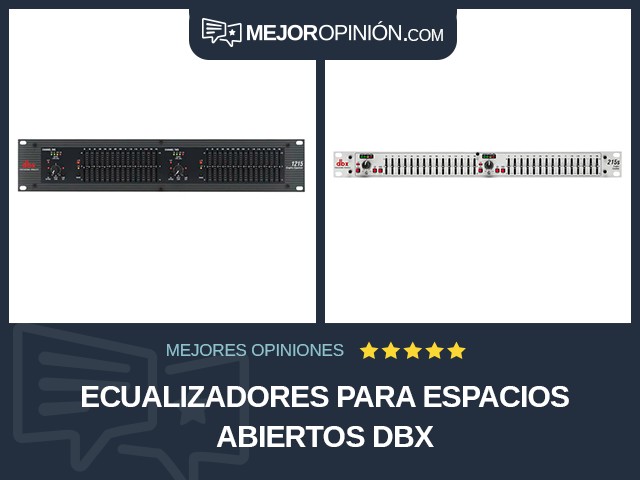 Ecualizadores Para espacios abiertos dbx