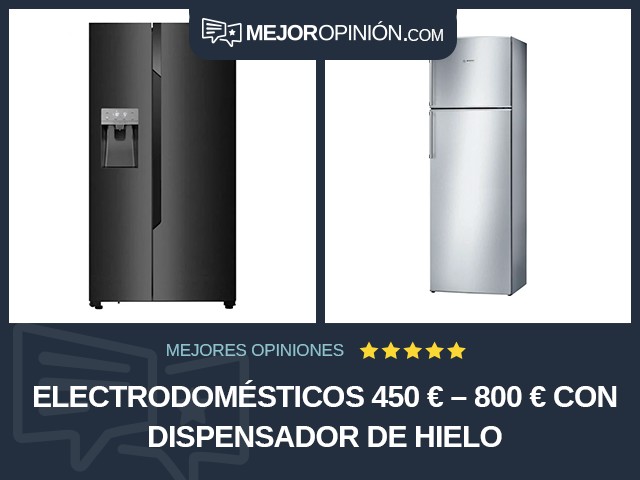 Electrodomésticos 450 € – 800 € Con dispensador de hielo