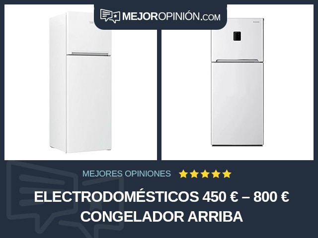 Electrodomésticos 450 € – 800 € Congelador arriba