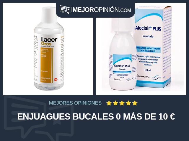 Enjuagues bucales 0 Más de 10 €