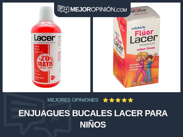 Enjuagues bucales Lacer Para niños