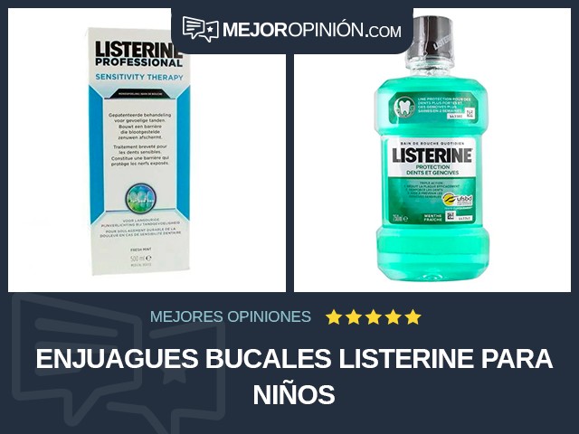 Enjuagues bucales Listerine Para niños