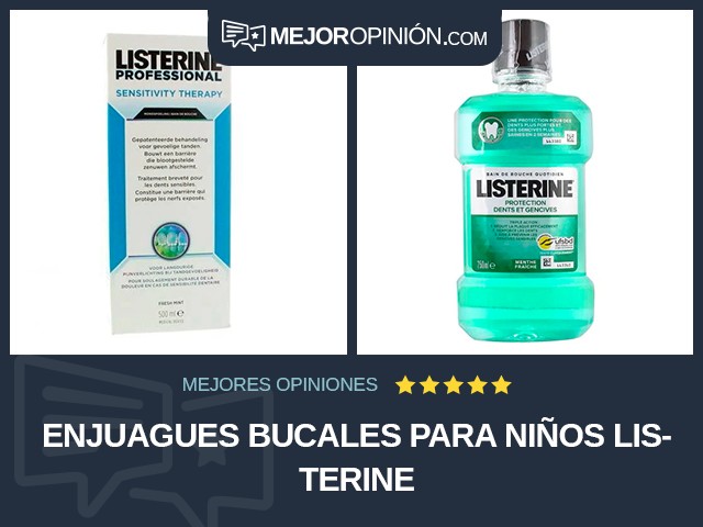 Enjuagues bucales Para niños Listerine