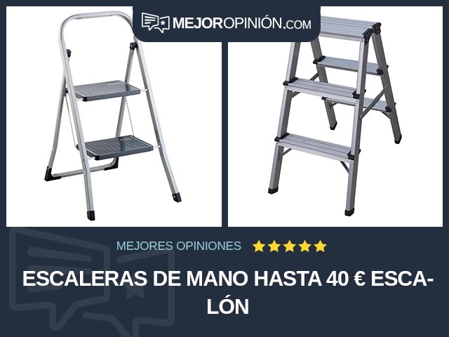 Escaleras de mano Hasta 40 € Escalón