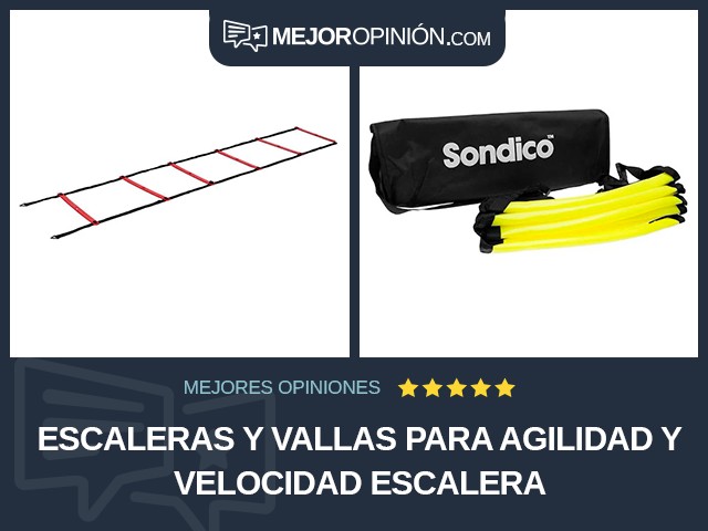 Escaleras y vallas para agilidad y velocidad Escalera