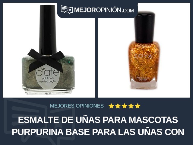 Esmalte de uñas para mascotas Purpurina Base para las uñas con estrías