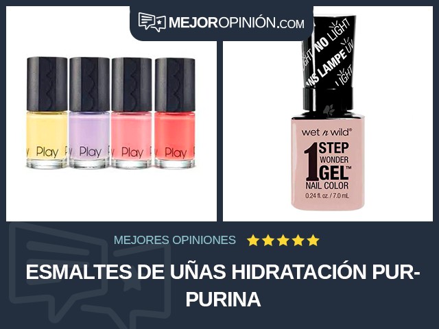 Esmaltes de uñas Hidratación Purpurina