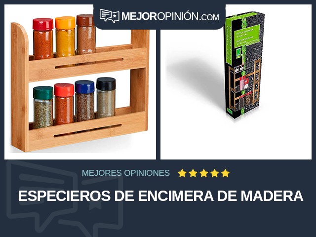 Especieros De encimera De madera