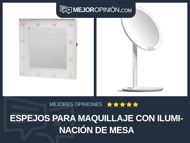 Espejos para maquillaje Con iluminación De mesa