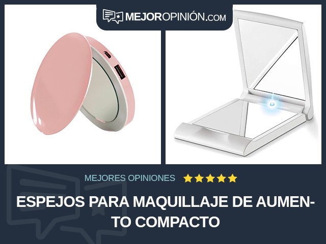 Espejos para maquillaje De aumento Compacto