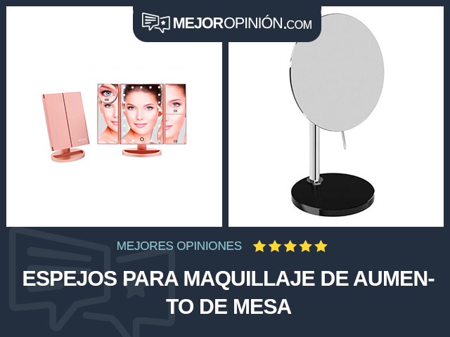 Espejos para maquillaje De aumento De mesa