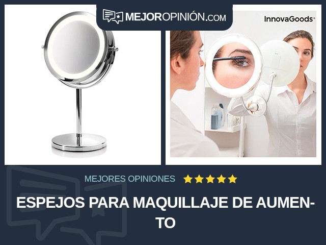 Espejos para maquillaje De aumento