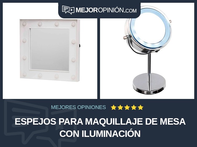 Espejos para maquillaje De mesa Con iluminación