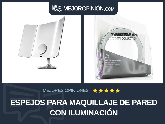 Espejos para maquillaje De pared Con iluminación