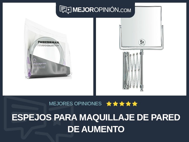 Espejos para maquillaje De pared De aumento