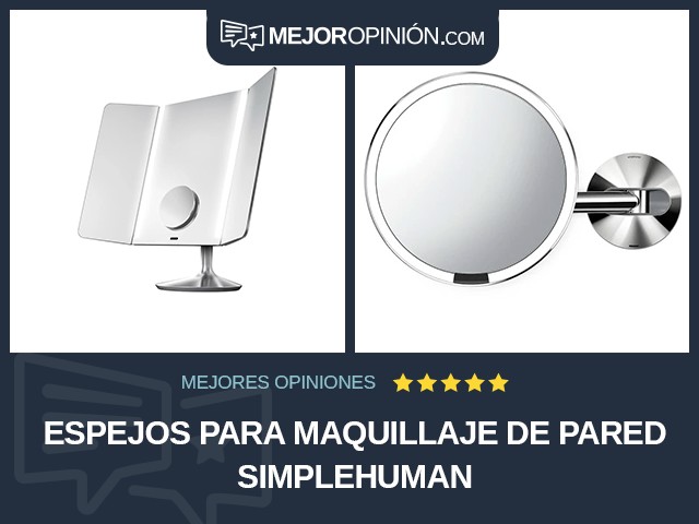 Espejos para maquillaje De pared simplehuman