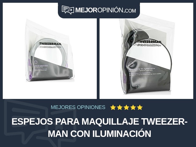 Espejos para maquillaje Tweezerman Con iluminación