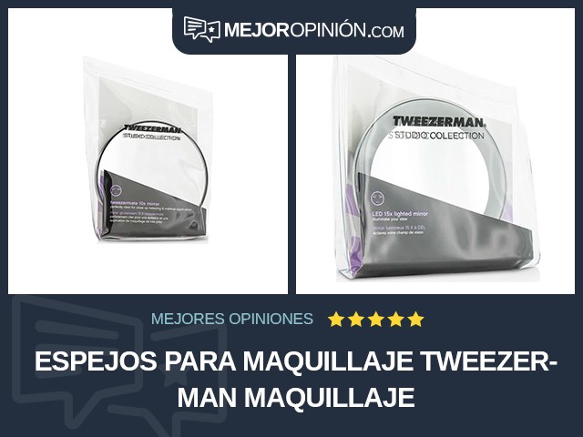 Espejos para maquillaje Tweezerman Maquillaje