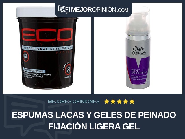 Espumas lacas y geles de peinado Fijación ligera Gel