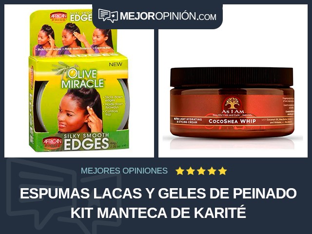 Espumas lacas y geles de peinado Kit Manteca de karité