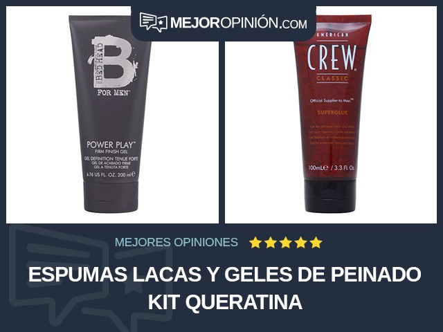 Espumas lacas y geles de peinado Kit Queratina