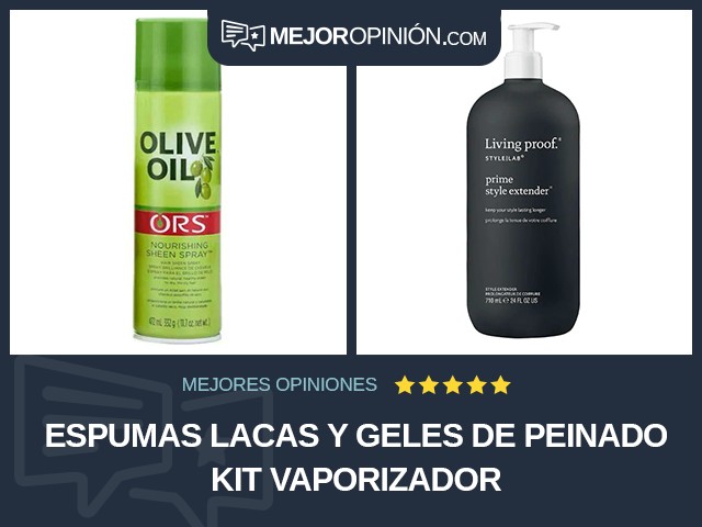 Espumas lacas y geles de peinado Kit Vaporizador