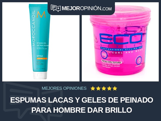 Espumas lacas y geles de peinado Para hombre Dar brillo