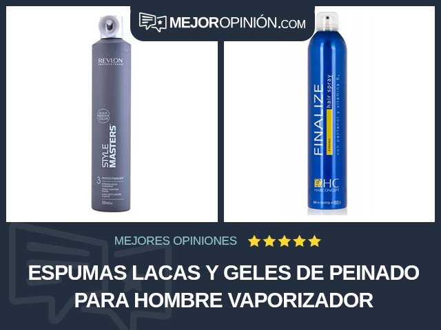 Espumas lacas y geles de peinado Para hombre Vaporizador