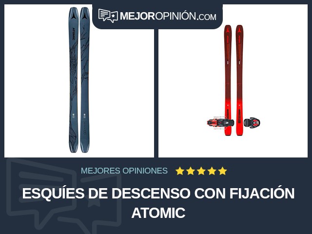 Esquíes de descenso Con fijación Atomic