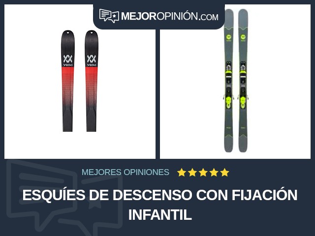 Esquíes de descenso Con fijación Infantil