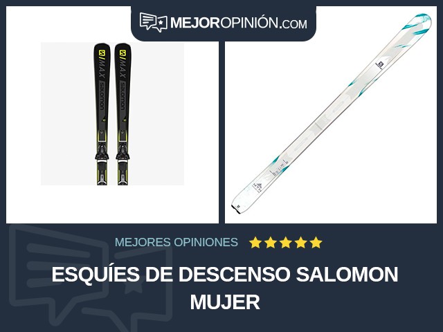 Esquíes de descenso Salomon Mujer