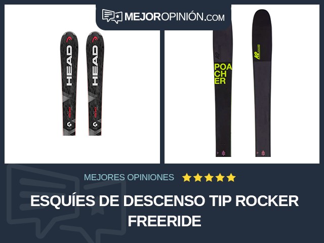 Esquíes de descenso Tip Rocker Freeride