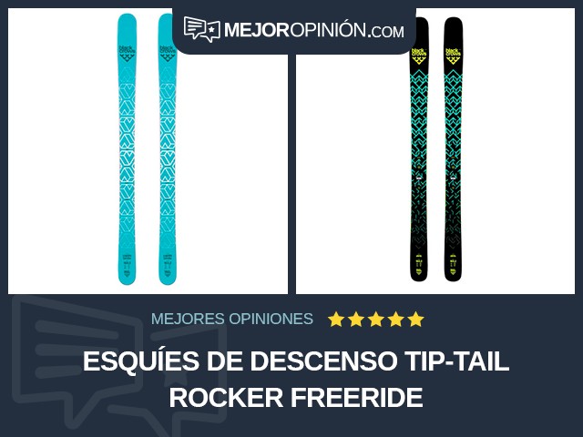 Esquíes de descenso Tip-Tail Rocker Freeride