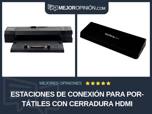 Estaciones de conexión para portátiles Con cerradura HDMI