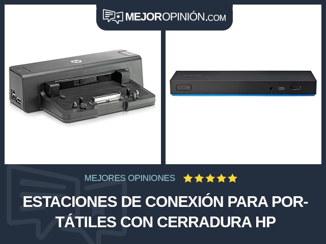 Estaciones de conexión para portátiles Con cerradura HP