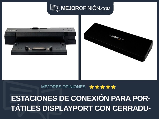 Estaciones de conexión para portátiles DisplayPort Con cerradura