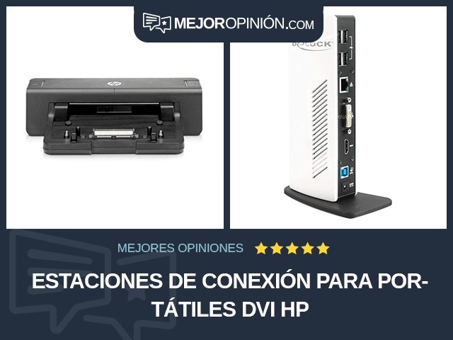 Estaciones de conexión para portátiles DVI HP