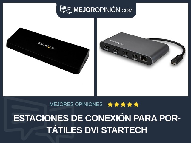 Estaciones de conexión para portátiles DVI StarTech