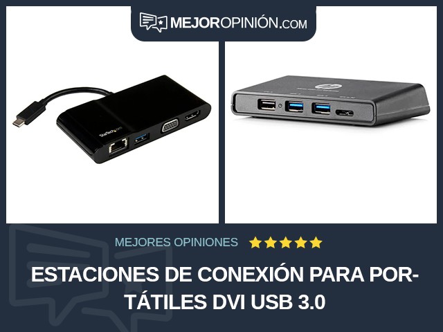 Estaciones de conexión para portátiles DVI USB 3.0