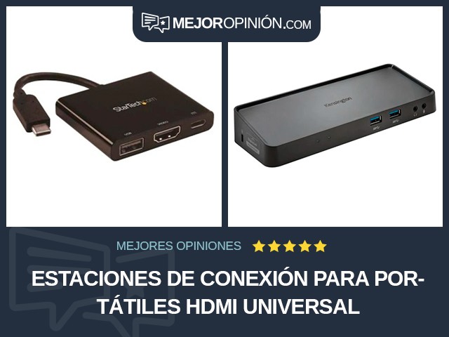 Estaciones de conexión para portátiles HDMI Universal