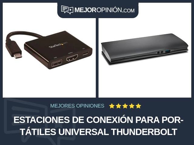 Estaciones de conexión para portátiles Universal Thunderbolt