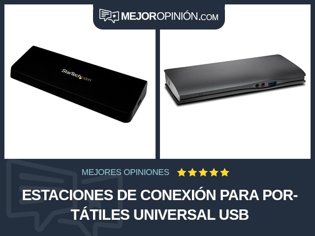 Estaciones de conexión para portátiles Universal USB