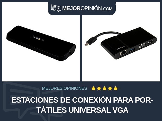 Estaciones de conexión para portátiles Universal VGA