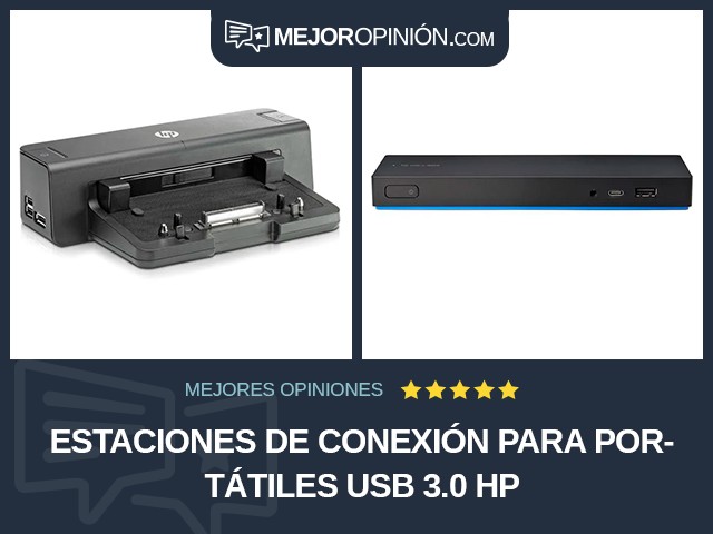 Estaciones de conexión para portátiles USB 3.0 HP