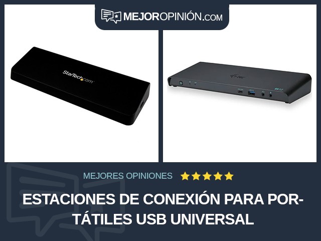 Estaciones de conexión para portátiles USB Universal